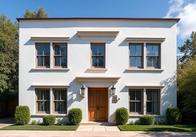 After restoration of Montecito Historical Facade